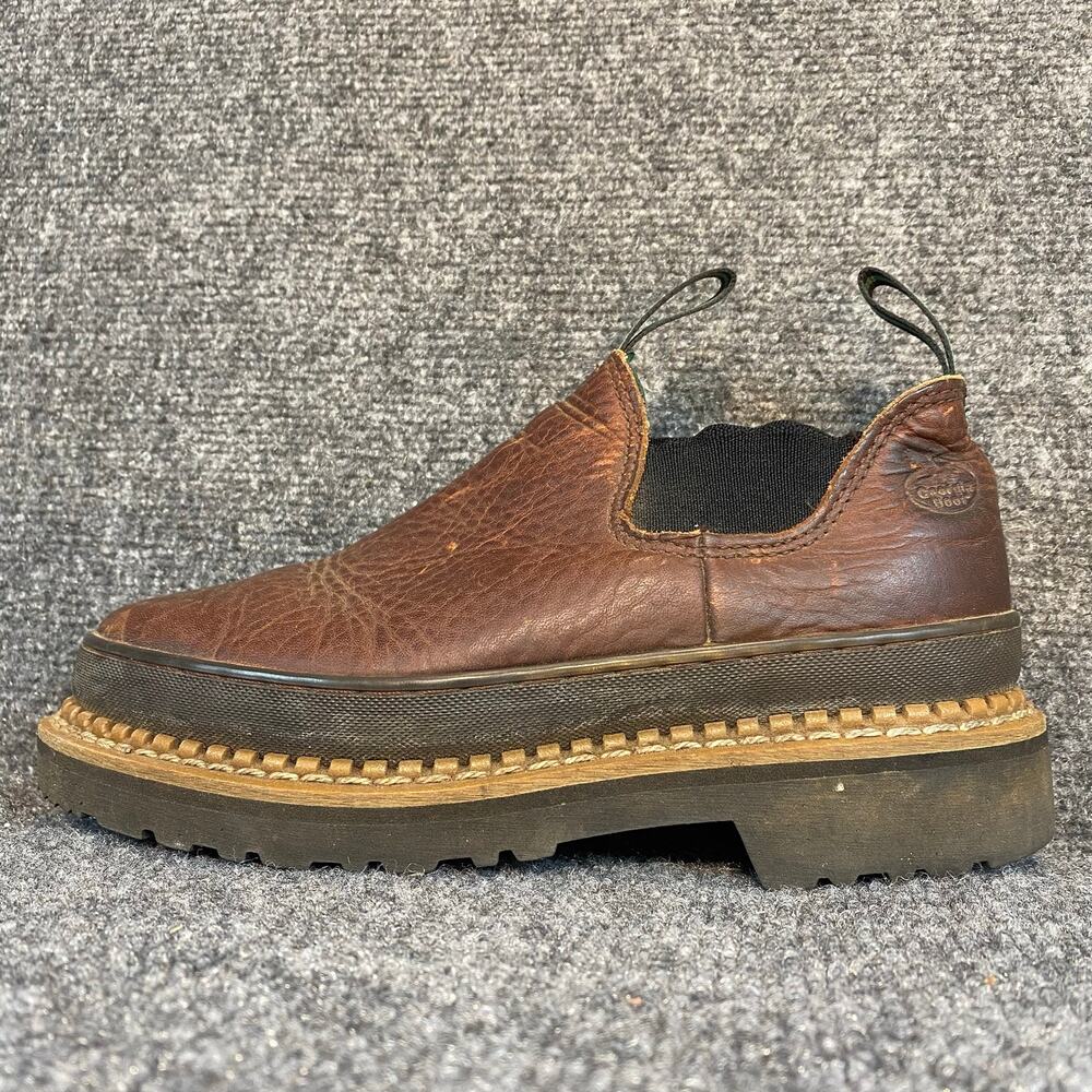 Georgia Giant Romeo Brown Leather Work Shoes Boots GR362 Womens Size 5